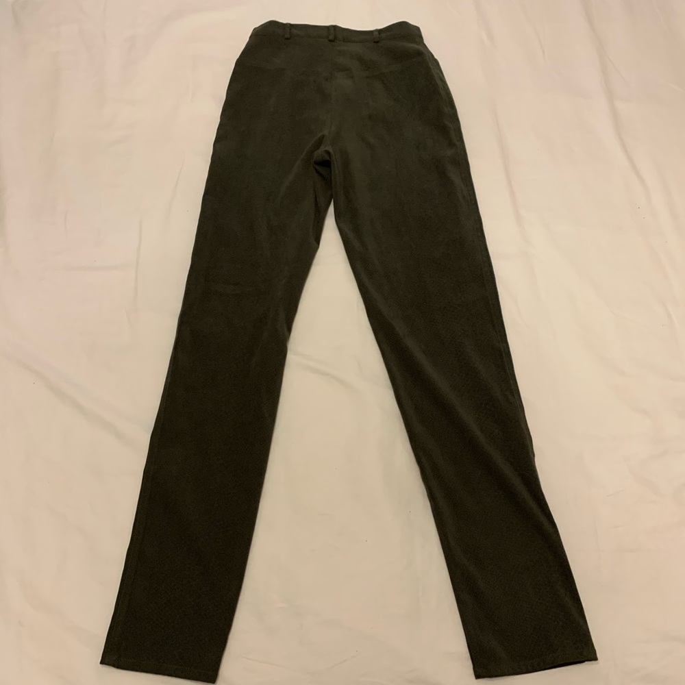 Cache Army Green High Wasted Snakeskin Pants - image 1